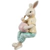 Clayre & Eef 6PR4393 Decoratief Konijn Beige Geel Landelijke Stijl 7x5x14 cm