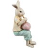 Clayre & Eef 6PR4393 Decoratief Konijn Beige Geel Landelijke Stijl 7x5x14 cm
