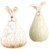 Clayre & Eef 6PR5268 Decoratief Konijn Beige 10x9x14 cm Landelijke stijl