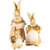 Clayre & Eef 6PR5235 Decoratief Konijn Bruin Beige 7x6x13 cm Landelijke Stijl