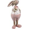 Clayre & Eef 6PR5246 Decoratief Konijn Beige Roze 4x5x11 cm
