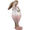 Clayre & Eef 6PR5246 Decoratief Konijn Beige Roze 4x5x11 cm