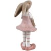 Clayre & Eef 6PR5247 Decoratief Konijn Beige Roze 5x5x11 cm Landelijke Stijl