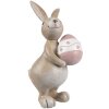 Clayre & Eef 6PR5253 Decoratief Konijn Beige Roze 6x9x15 cm Landelijke Stijl