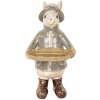 Clayre & Eef 6PR5496 Decoratie Konijn met Schaaltje Beige 15x19x29 cm