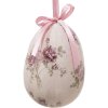 Clayre & Eef 65914 Decoratieve Hanger Eieren Set 2 Veelkleurig Ø 9x12 cm