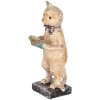 Clayre & Eef 6PR5078 Decoratieve Kat Beige Goudkleurig 12x11x27 cm