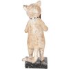 Clayre & Eef 6PR5078 Decoratieve Kat Beige Goudkleurig 12x11x27 cm