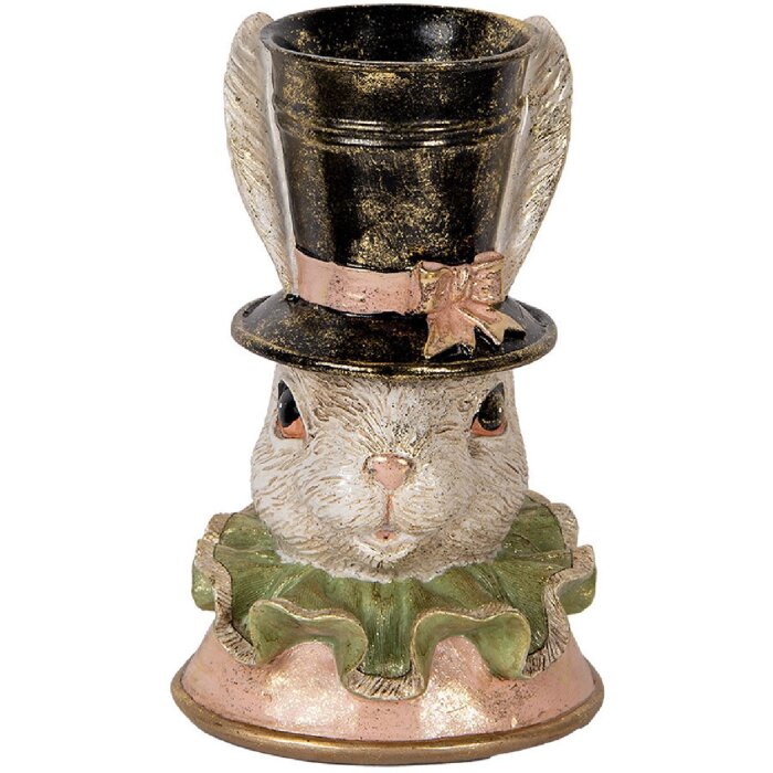 Clayre & Eef 6PR5133 Decoratief Konijn Beige Goudkleurig 18x15x29 cm