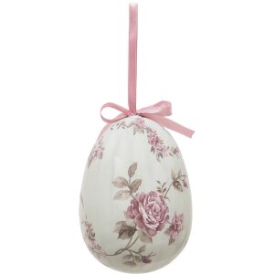 Clayre & Eef 65913 Decoratieve Hanger Eieren Set 2 Veelkleurig Ø 9x12 cm