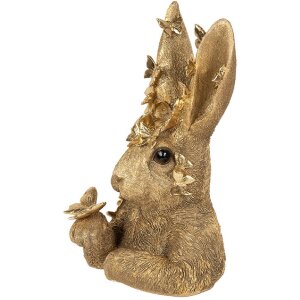 Clayre & Eef 6PR5105 Decoratief Konijn Goudkleurig...