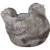 Clayre & Eef 6TE0564 Bloempot Vogelsteen Grijs 18x12x13 cm Landelijke stijl