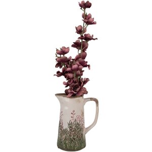 Clayre & Eef 6CE2016M Sierkan keramiek beige groen 16x11x20 cm