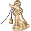 Clayre & Eef 6LMP793 Tafellamp Poedel Goud 27x16x38 cm E27 60W