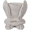 Clayre & Eef 6TE0553M Bloempot Steen Beige 17x16x19 cm Landelijke stijl