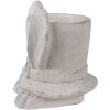 Clayre & Eef 6TE0553M Bloempot Steen Beige 17x16x19 cm Landelijke stijl