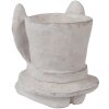 Clayre & Eef 6TE0553M Bloempot Steen Beige 17x16x19 cm Landelijke stijl