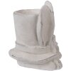 Clayre & Eef 6TE0553M Bloempot Steen Beige 17x16x19 cm Landelijke stijl