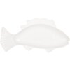 Clayre & Eef 6CEBO0196 Kom Vis Wit Keramiek 30x15x3 cm 150 ml