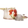 Clayre & Eef 6CETE0171 Theepot Klaprozen Keramiek 800 ml Retro Vintage