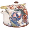 Clayre & Eef 6CETE0179 Theepot Keramisch Wit Blauw 800 ml Retro Vintage