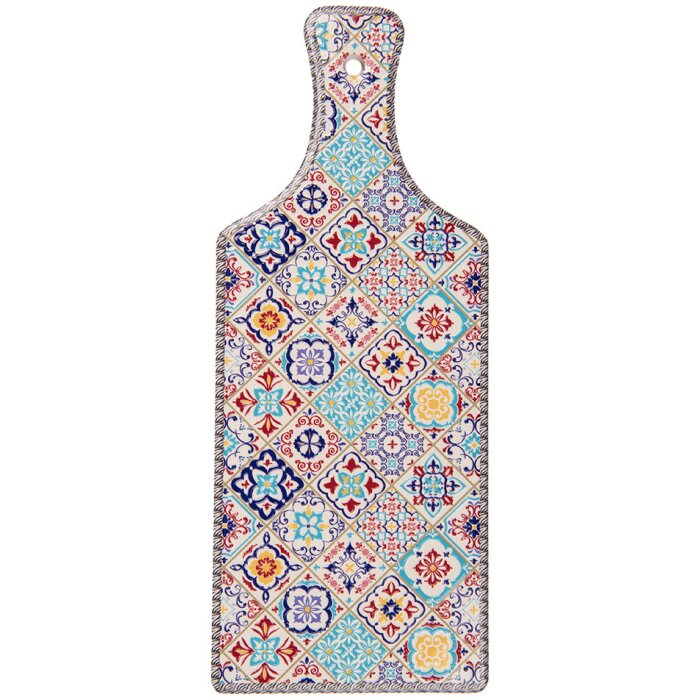 Clayre & Eef 6CE2058 Pannenmat Blauw 12x30 cm Keramisch Boho