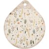 Clayre & Eef 6CE2063 Pannenmat Keramiek Beige Geel 20x23 cm Landelijke stijl