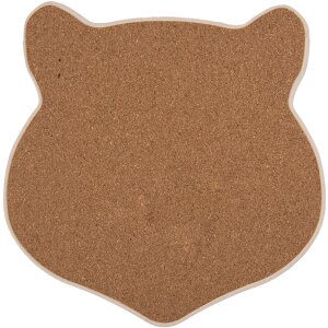 Clayre & Eef 6CE2065 Pannenmat Kat Keramisch Bruin 20x20 cm Landhuis