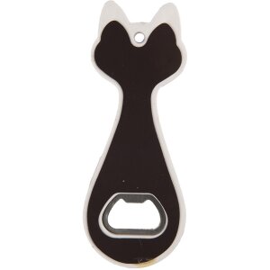 Clayre & Eef 6CE2068 Flesopener Kat Keramiek 5x14 cm Grijs Blauw