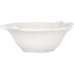Clayre & Eef 6CEBO0200M Kom 12x8x4 cm 75 ml keramiek wit landelijke stijl