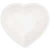 Clayre & Eef 6CEBO0203M Schaaltje Hartvorm Wit 10x9x4 cm 75 ml