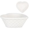 Clayre & Eef 6CEBO0203S Keramisch Hart Schaal 8x8x3 cm 25 ml Wit