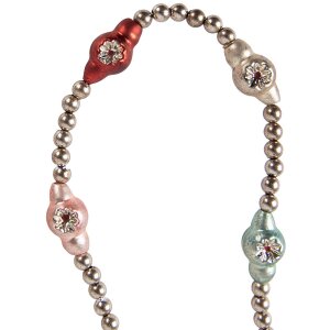 Clayre & Eef 65993 Kerstslinger zilver 180 cm...