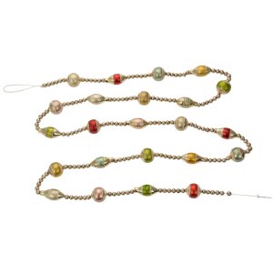 Clayre & Eef 65994 Kerstslinger zilver look 180 cm ijzer