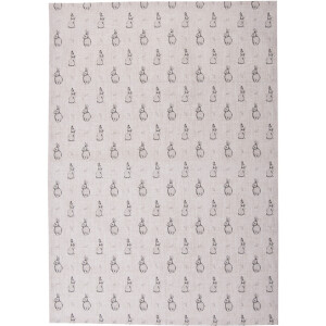 Clayre & Eef BNS42-1 Keukendoek 50x70 cm Beige Grijs Katoen Landelijke Stijl