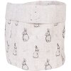Clayre & Eef BNS50 Broodmandje Beige Grijs 15x16 cm met konijntje motief