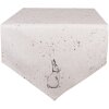 Clayre & Eef BNS65 Tafelloper 50x160 cm katoen beige grijs landelijke stijl