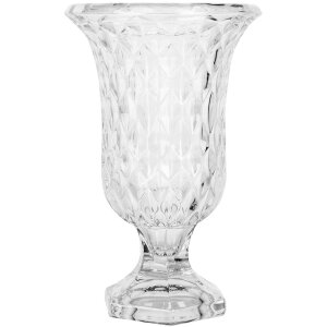 Clayre & Eef Glazen Vaas Ø 15x23 cm Transparant Elegant Design