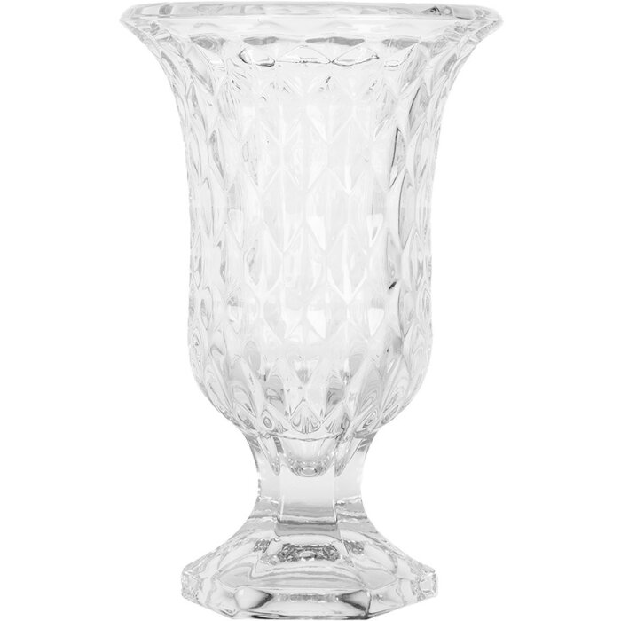 Clayre & Eef 6GL5030 Vaas Glas Transparant Ø 12 cm Hoogte 19 cm