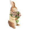 Clayre & Eef Decoratie Konijn Polyresin Bruin Beige 19x23x39 cm Landhuis
