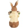 Clayre & Eef Decoratie Konijn Polyresin Bruin Beige 19x23x39 cm Landhuis