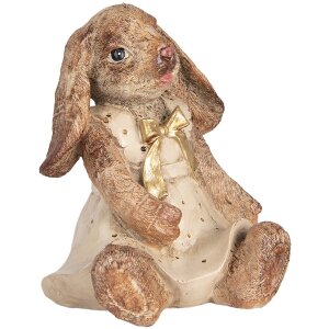Clayre & Eef Decoratief Konijn Polyresin Bruin Beige...