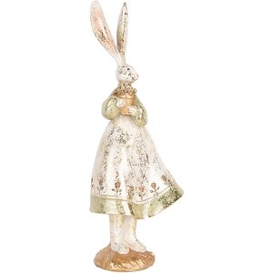 Clayre & Eef Decoratief Konijn Vintage Paasbeeldje...