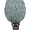 Clayre & Eef Decoratief Ei Landelijke Stijl Ø 16x34 cm Blauwbruin Polyresin