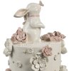 Clayre & Eef Decoratie Taart Ø 18x32 cm Wit Roze Goud Paasdecoratie