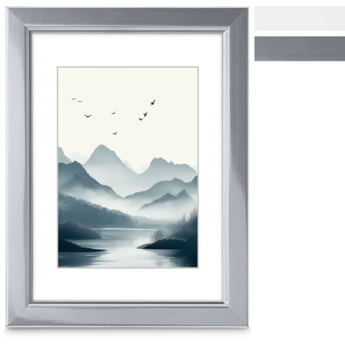 Hama Kunststof lijst Chill Wit Zilver 10x15 cm 13x18 cm 15x20 cm 30x40 cm