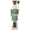 Clayre & Eef Decoratief Konijn Landelijke Stijl 96 cm Wit Groen Magnesiumoxide