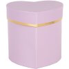 Clayre & Eef 66024PA Geschenkdoos Hart Paars Goud 10x10x10 cm