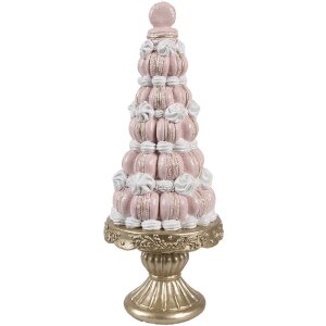 Clayre & Eef 6PR5163 Decoratie Taart Roze Goud...