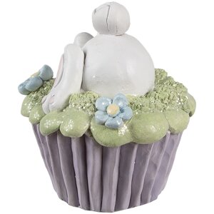 Clayre & Eef 6PR5169 Decoratief Konijn Wit Paars...